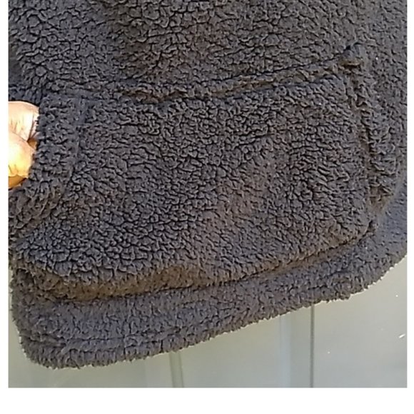 Buffalo Check Flannel Plaid Fleece Sherpa Pullover Top Shirt - Picture 4 of 7